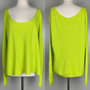 FRIENDS + LOVERS - M - Neon Chartreuse Knit Sweater